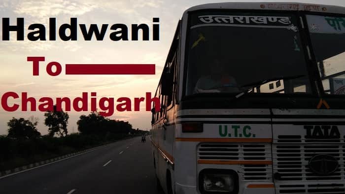 Haldwani to Chandigarh bus time table