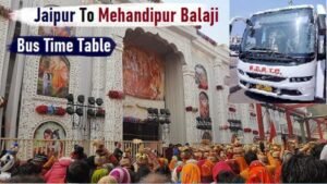 jaipur to mehandipur balaji roadways bus