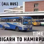 chandigarh to hamirpur bus timing