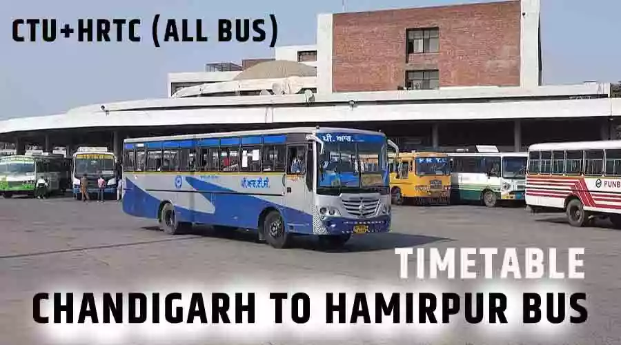 chandigarh to hamirpur bus timing