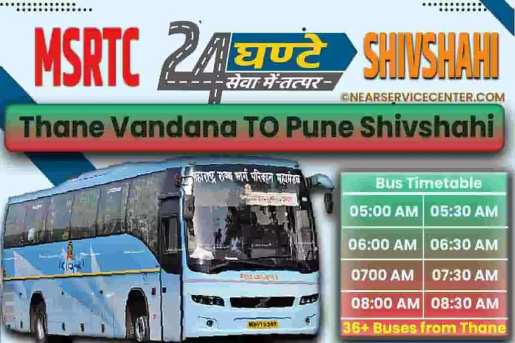 Thane to Pune MSRTC bus Timetable